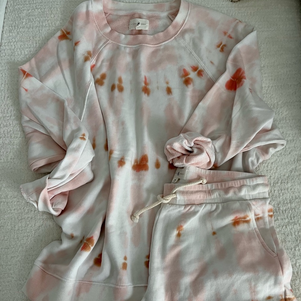 LOFT Lou & Grey Pink Tie Dye 2 Piece Set
